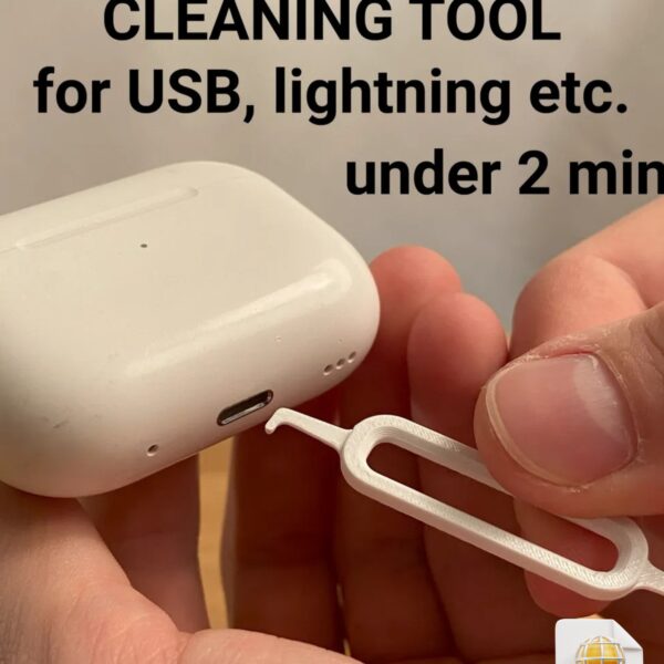 Charger Port Cleaning Tool STL File