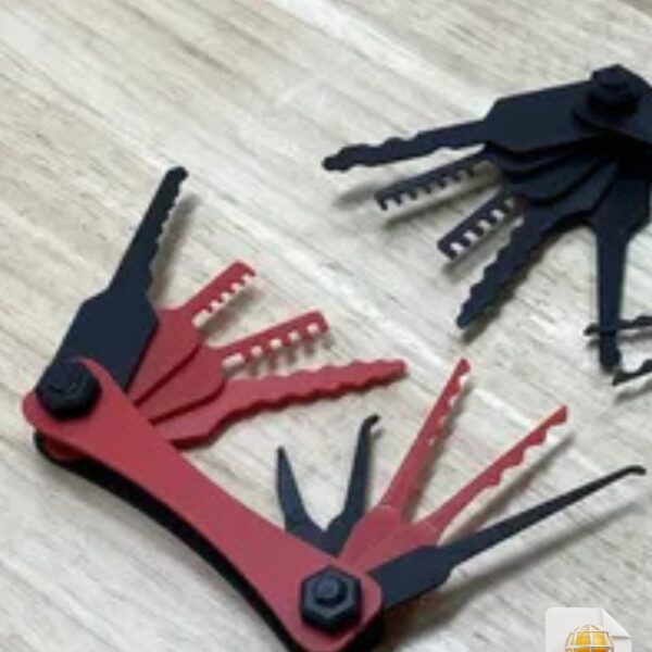 Lock Pick 9-in-1 Multitool STL File