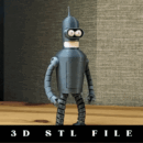 Bender from Futurama: The Iconic Robot STL File
