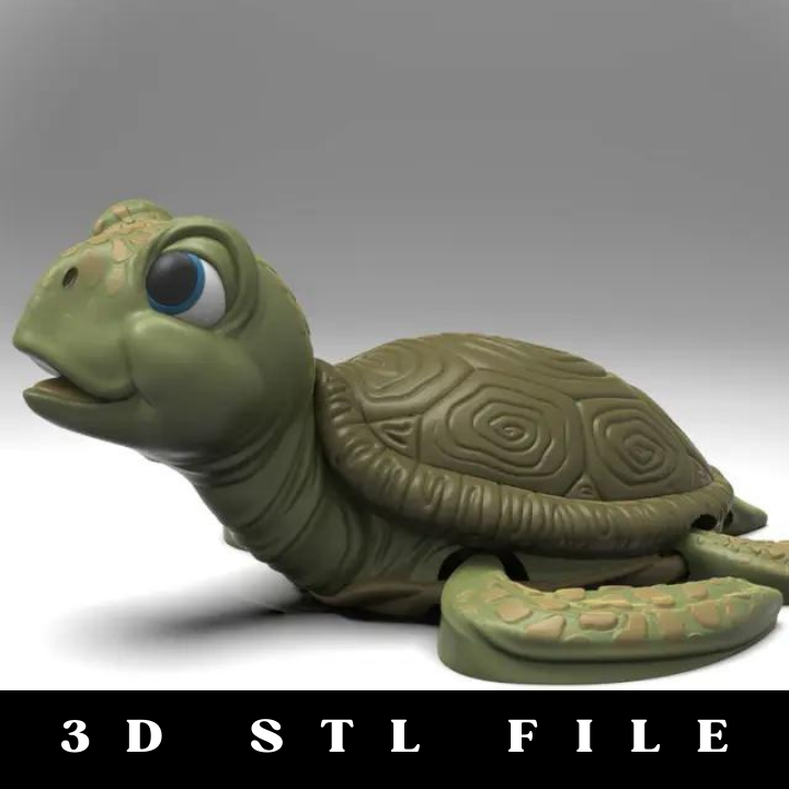 Turtle +Bambu 3MF STL File.