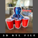 OctoPong - Beer Pong Funnel STL File