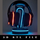Headset Holder: The Perfect 3D Printable STL File for Organizing Your Gear