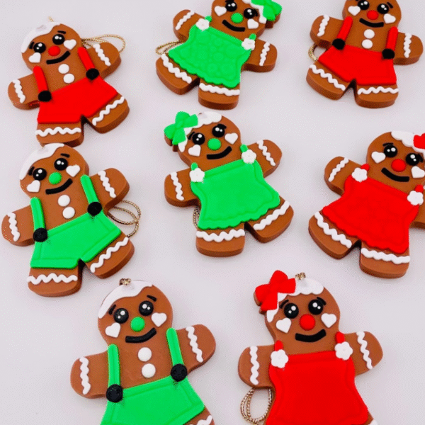 Gingerbread People Ornament STL File
